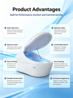 Fabricant de cabines de flottaison de luxe, cuve de flottaison à privation sensorielle, cabine d'isolation pour centre de bien-être et spa