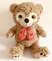 Ensemble de peluches romantiques pour couples avec accessoires en forme de cœur pour les cadeaux de la Saint-Valentin, les cadeaux d'anniversaire de mariage