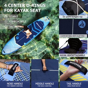 2025 adulte voyage planche de pêche PVC gonflable Vertical planche de surf patinage avec pompe et sac accessoires - Product Image 3