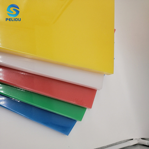 Anti-slip vegetable fruit meat chopping board easy clean hdpe plastic knife and cutting board