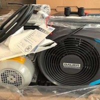 Compresseur d'air respiratoire haute pression Bauer Junior II E, portable, sans huile, alimentation CA, refroidissement par air, Allemagne