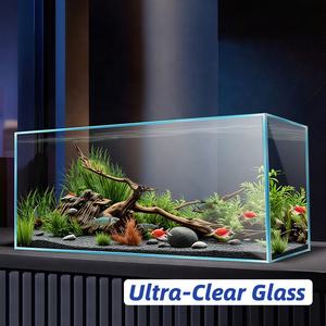 Aanpasbare Grootte Ultra Helder Glas Aquarium Ecologische Aquatische Plant Aquarium - Product Image 2