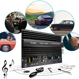 PA-80D 12V <span class=keywords><strong>1000W</strong></span> <span class=keywords><strong>Voiture</strong></span> Audio Amplificateur Haute Puissance <span class=keywords><strong>Ampli</strong></span> Conseil Subwoofer Puissant <span class=keywords><strong>Ampli</strong></span> Basse - Product Image 5