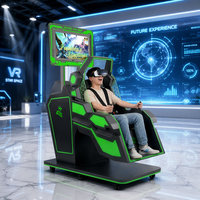 Équipement d'expérience VR pour un joueur, console de jeu d'aventure spatiale 3D avec siège à mouvement pour les salles d'arcade et les divertissements de loisirs