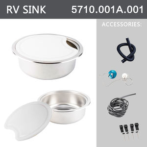 <span class=keywords><strong>Prix</strong></span> pas cher 14.37 "rond en acier inoxydable 304 RV évier de cuisine bol unique évier de préparation de barre profonde pour RV <span class=keywords><strong>caravane</strong></span> camping-car Yacht <span class=keywords><strong>bateau</strong></span> - Product Image 3
