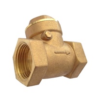 Ningshui Horizontal BSP NPT 1/2 Inch Brass Ball Check Valve and Gate Valve