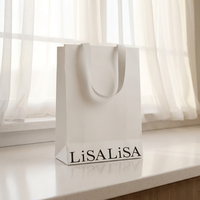Sacs en papier personnalisés de luxe pour cosmétiques et vêtements, avec logo imprimé sur mesure
