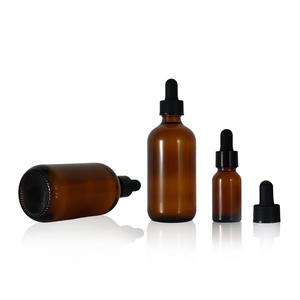 Botellas de <span class=keywords><strong>Perfume</strong></span> Redondas de Vidrio Ámbar de 5, 10, 15, 20, 30, 50, 100 ml (5-100 ml, 1 oz, 3.4 oz) con Gotero para Envasado de Líquidos - Product Image 5