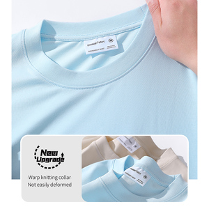 เสื้อยืดแขนสั้นทรงโอเวอร์ไซส์ ผ้าคอตตอนถัก 100% ระบายอากาศได้ดี คุณภาพสูง น้ำหนัก 280 GSM ทรงไหล่ตก ใส่ได้ทั้งชายและหญิง สไตล์สตรีทแฟชั่นฤดูร้อน - Product Image 2