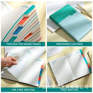 2026 tinh tế máy tính xách tay A5 biểu tượng tùy chỉnh 2026 PU bìa cứng tiếng Anh hàng tháng chỉ số lịch trình kế hoạch Văn Phòng TrườNg Nhà cung cấp - Product Image 4