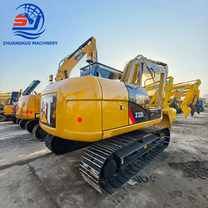 Excavatrice Caterpillar CAT312 d'occasion à vendre, machine de 12 tonnes avec chenilles longues et accessoires hydrauliques, CE pour divers travaux - Product Image 1