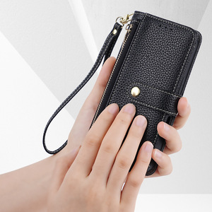 Sang Trọng Cao Cấp PU Ví Da Trường Hợp Điện Thoại Cho Iphone 17 Pro Max 17 Không Khí 17 Pro Chéo Cơ Thể Dây Buộc Dây Đeo Khe Cắm Thẻ Điện Thoại Bìa - Product Image 5