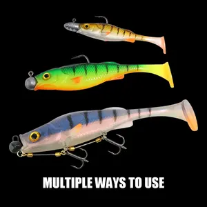 เหยื่อปลอม Spinpoler แบบนิ่ม สำหรับตกปลา Pike Swimbait รูปทรง <span class=keywords><strong>Big</strong></span> Shad หางพาย วอบเบลอร์ เหยื่อซิลิโคน สำหรับตกปลา Perch Pike Zander อุปกรณ์ตกปลา - Product Image 5