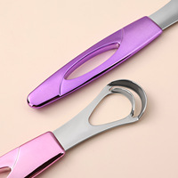 Nouveau gratte-langue en acier inoxydable Nano-stem avec lame nano double couche innovante pour une élimination sûre et complète du revêtement buccal
