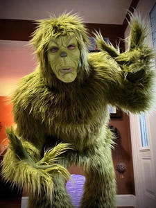 Disfraz de Halloween de Monstruo Peludo <span class=keywords><strong>Verde</strong></span> Inspirado en Películas y TV, Venta Caliente 2026, con Traje y Pantalones, Venta al por Mayor para Hombres Adultos - Product Image 6