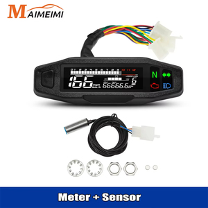 Motorcycle <strong>Speedometer</strong> LCD Instrument ABS Modification General Accessories Odometer Water Temperature <strong>Speedometer</strong> - Product Image 6