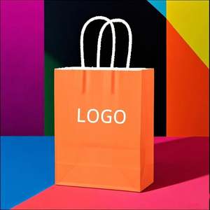 Customizable Colorful Design Packaging Kraft Paper Storage Bag Suitable for Clothing, Beverage and <b>Shoe</b> Packaging. - Product Image 1