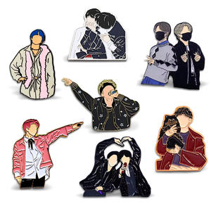 Personnalisé Kpop idole Portrait épinglettes coréen Pop Star métal Badges Fan Club appartenance cadeaux étoile célébrité réunion événement Souvenir - Product Image 1