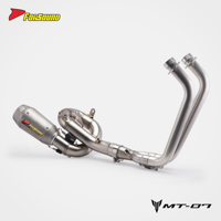 Système d'échappement complet en acier inoxydable Forsound Factory, silencieux court type flèche, prix de gros pour Yamaha MT07 2014-2026