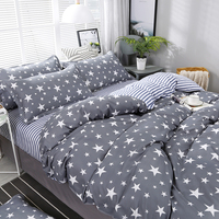 Indonésie vente chaude 100% polyester 4 pièces imprimé couvre-lit ensemble de literie