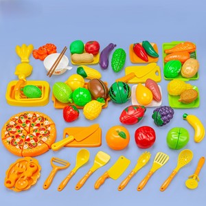 Giocattoli per Bambini per Giochi di Ruolo, Set da <span class=keywords><strong>Cucina</strong></span> con Frutta e Verdura in Plastica da Tagliare - Product Image 5