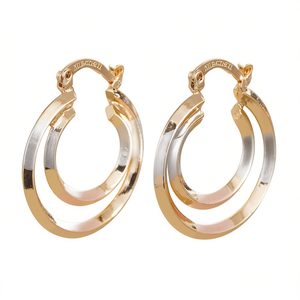 Aretes de Aro Aubetteil, Chapados en Oro de 18K, Aleación de Zinc, Estilo Clásico, Joyería de Moda Unisex - Product Image 1
