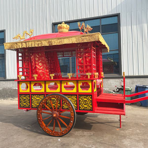 Chariot de mariage classique de style chinois, remorque extérieure, chariot de tourisme classique pour les <span class=keywords><strong>vacances</strong></span> - Product Image 5