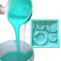 RTV2 Ornement en silicone liquide blanc Moule à carreaux 3D Moule en pierre artificielle Caoutchouc de silicone Faire brique Moule à glissement en pierre