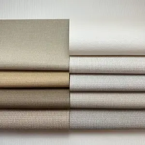 Thicken Linen Textured Wall Cloth Soft And Warm Color Wall Cloth Clear Texture Feel Comfortable Wall Cloth