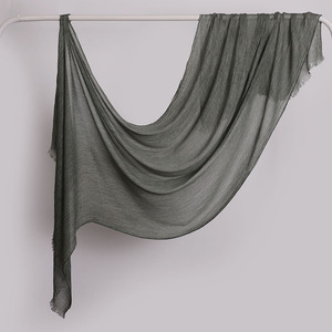 وشاح شروت الأكثر مبيعًا بالجملة، خفيف الوزن، شال للنساء المسلمات، حجاب من فيسكوز قطن كتان رايون مودال بملمس مجعد لعام 2025 - Product Image 5