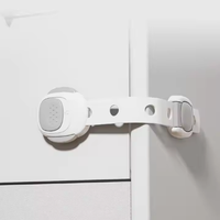 3pcs Loquets d'armoire à l'épreuve des bébés Serrures de tiroir de sécurité pour enfants réglables Protection sans perçage pour porte et armoire