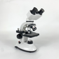 Utilisation de laboratoire scolaire personnalisé optique 40x-400x 100x-1000x Microscope d'étudiant biologique à tête binoculaire portable avec batterie