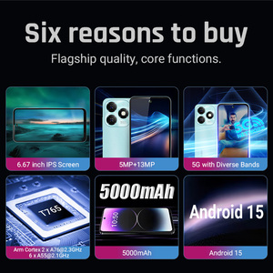 6.56 inch điện thoại thông minh unisoc t765 CPU 2.3GHz 6G + 128G IPS màn hình 5000mAh <span class=keywords><strong>Android</strong></span> 15 6GB + 128GB Wifi bt5.0 GPS 5G LTE Mobilephone - Product Image 5