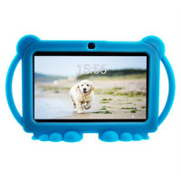 Tablette Android 7 pouces pour enfants, contrôlée par les parents, 1 Go + 8 Go, tablette éducative WiFi avec étui, neuve