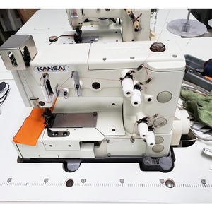 PX302-4W Spécial Kansai d'occasion à <span class=keywords><strong>2</strong></span> aiguilles Machine plate à double point de chaîne 4 points zigzag pour vêtements d'enfants et mouchoirs - Product Image 2