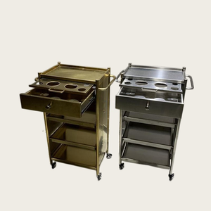 Commercio all'ingrosso della fabbrica <span class=keywords><strong>di</strong></span> Design moderno in acciaio inox parrucchiera barbiere carrello per salone <span class=keywords><strong>di</strong></span> <span class=keywords><strong>bellezza</strong></span> per uso ospedaliero e <span class=keywords><strong>officina</strong></span> - Product Image 1