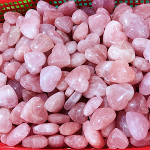 Piedra de Cuarzo Rosa Natural, Piedras Curativas, Cristal Pulido en Forma de Corazón, Tendencia de Moda, Juego de Caja de Regalo Feng Shui - Product Image 1