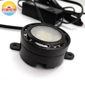 Sans fil led lights120V imperméable a mené des lumières de rondelle mini a mené des lumières de rondelle