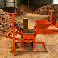 Machine à Briques en Terre Cuite Électrique Hydraulique, Trois Options de Puissance, Façonneuse de Briques Manuelle Semi-Automatique pour Chantier de Construction
