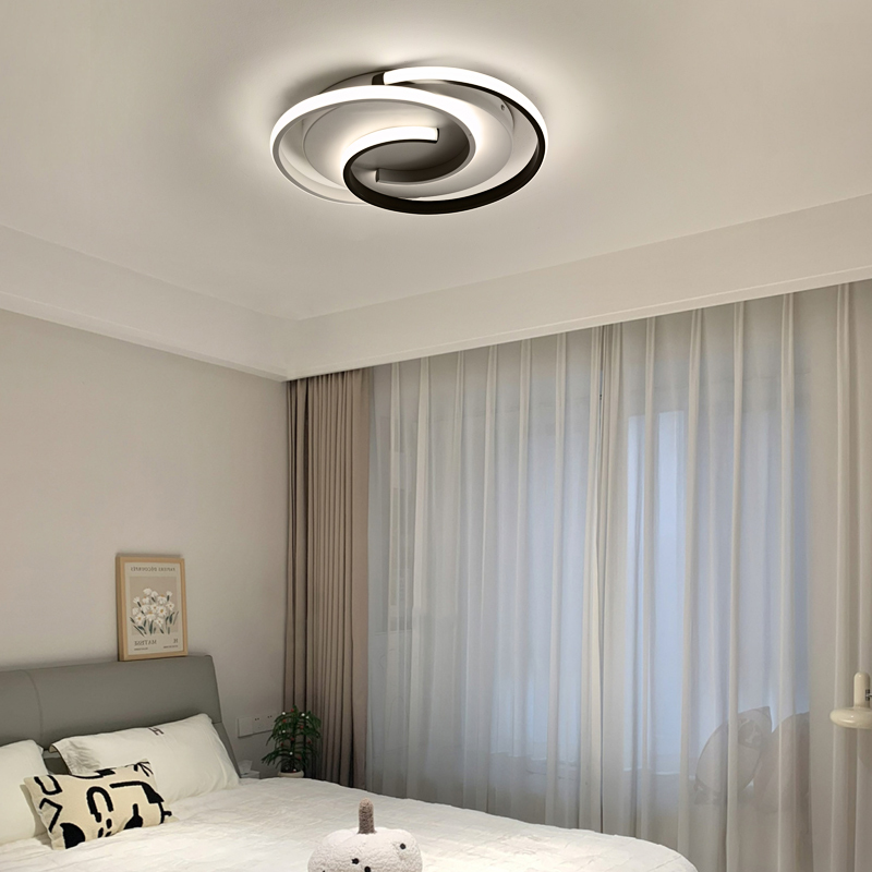 Modern High Quality LED Iron Dimmable Remote Control Indoor Decorative Ceiling Light for Bedroom Living Room & Home Office AC