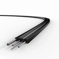Experiencia de transmisión óptica Premium Cable de caída interior de alto rendimiento GJYXCH 4 Core G657A2 FTTH Cable de fibra óptica