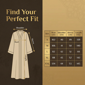 Abaya Kaftan Premium Champagne pour la collection de réceptions formelles - Product Image 2