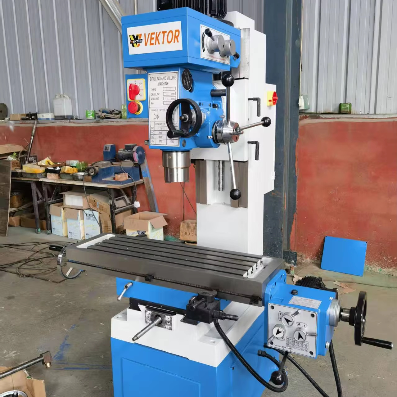 Low Price ZX50 Milling Machine Turret Milling Functionality