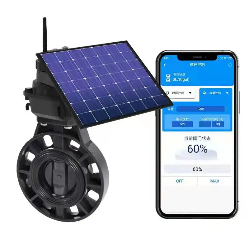 LoRa pertanian penyiraman sistem irigasi surya pompa air desain energi Solar Power Pivot Drip sistem katup irigasi