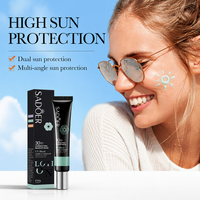 SADOER Base de Teint Correctrice Couleur Verte SPF30+ PA+++ 30g, Crème Isolante Solaire Anti-Rougeurs, Marque Privée OEM Faible MOQ