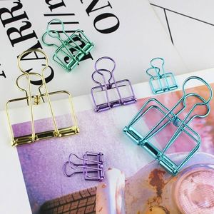 Clips de reliure personnalisés en couleur, pinces à ressort pour mémos, fournitures de bureau et scolaires, clips de reliure de 19 mm pour chancellerie - Product Image 4