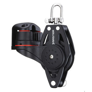 BB-0711FE ล้อเดี่ยว/หมุนได้/พร้อมห่วง/คลิปล็อคเชือก พร้อมห่วงเกี่ยว ขนาดล้อ 75 มม. ขนาดเชือก 12 มม. อะไหล่และอุปกรณ์เสริมสำหรับเรือใบ - Product Image 1