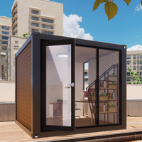 Maison conteneur préfabriquée de 10 pieds, cabane portable polyvalente pour bureau de jardin, sauna et mini-studio