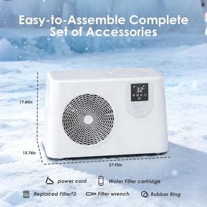 US Local Wholesale 1hp Water Chiller Ice Bath Cold Therapy Ice Plunge Water Chiller with Filter Ozone Wifi APP <b>Control</b> - Product Image 6
