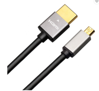 Cable Micro USB Tipo A a Tipo D de Fábrica al por Mayor, Compatible con 4K 3D, Alta Velocidad, HDTV para Proyector y Monitor, Revestimiento de PVC